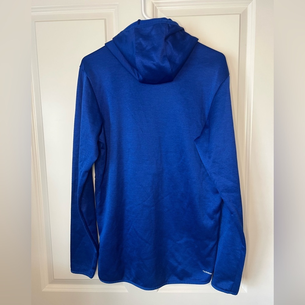 adidas Men's Royal Blue Crewneck Hoodie - Picture 6 of 7